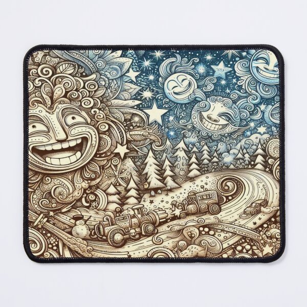 Item preview, Rendered Smiles in a Sci-Fi Winter Maze – Perfect Holiday Gift designed and sold by Imaginarium of Chaos falcon88 .