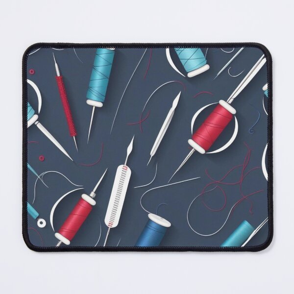 Item preview,  Minimal Sewing Needle & Tailoring Concept Seamless Pattern designed and sold by hjian8219.