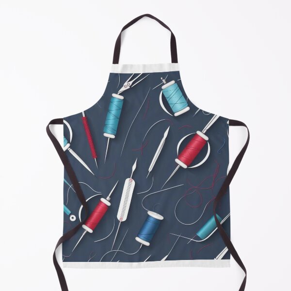 Item preview,  Minimal Sewing Needle & Tailoring Concept Seamless Pattern designed and sold by hjian8219.