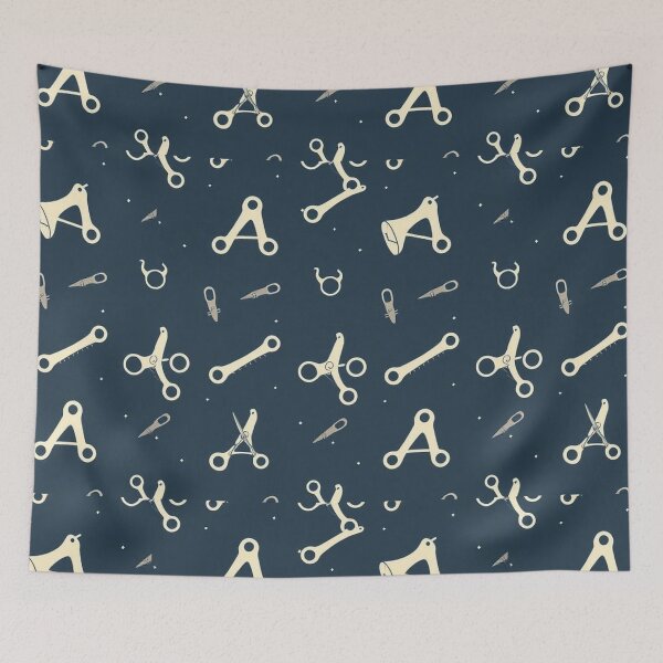 Item preview,  Minimal Sewing Needle & Tailoring Concept Seamless Pattern designed and sold by hjian8219.
