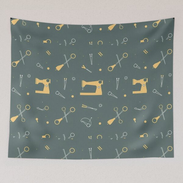 Item preview,  Minimal Sewing Needle & Tailoring Concept Seamless Pattern designed and sold by hjian8219.