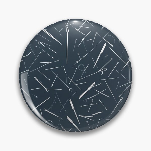 Item preview,  Minimal Sewing Needle & Tailoring Concept Seamless Pattern designed and sold by hjian8219.