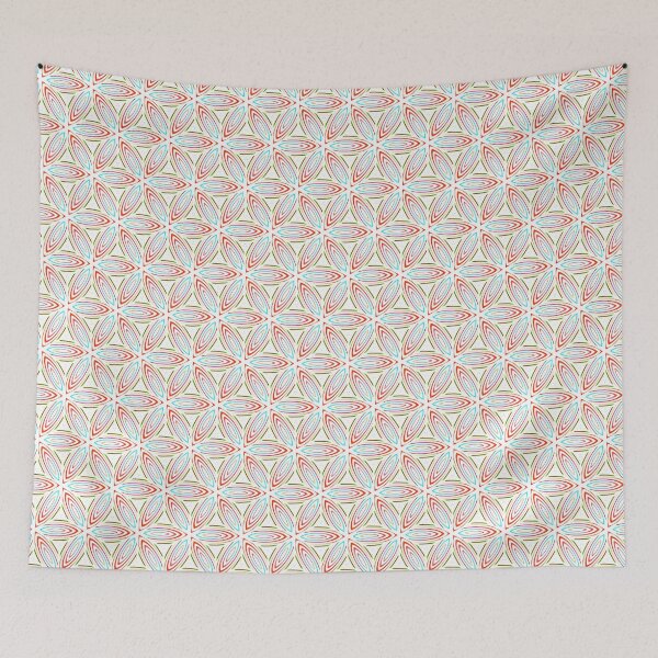 Item preview, Vibrant Geometric Pattern with Red Accents designed and sold by Genie-0750.