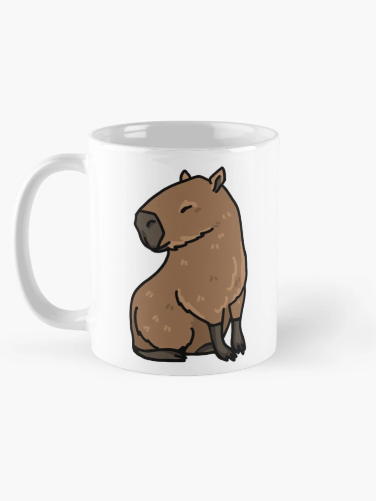 Aperçu 5 sur 6. Mug à café avec l'œuvre Capybara créée et vendue par Reeseworks.