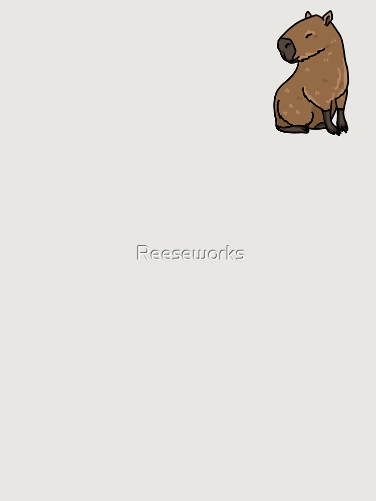 Thumbnail 6 of 6, Premium Oversized Hoodie, Capybara designed and sold by Reeseworks.