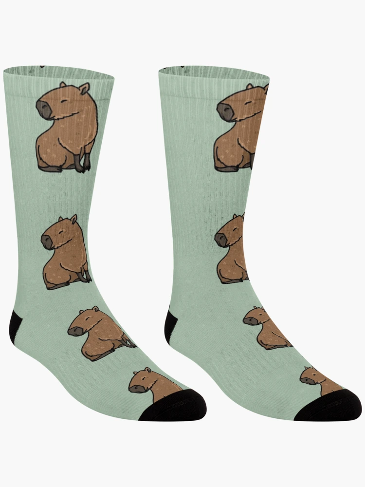 Thumbnail 3 of 5, Socks, Capybara designed and sold by Reeseworks.