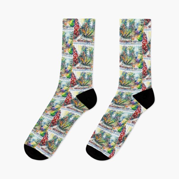 Item preview, Festive echidna in a pineapple forest designed and sold by AliciaSanson.