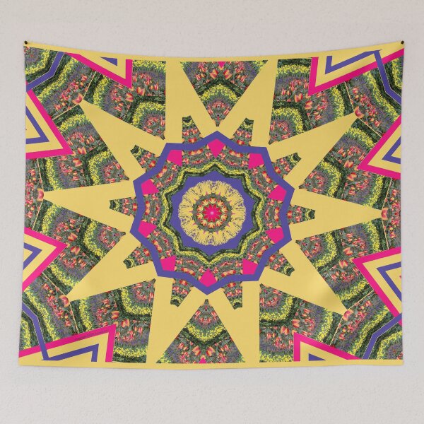 Item preview, Flowered Design of Pink, Purple, Yellow, and Greenery designed and sold by kristalcurt.