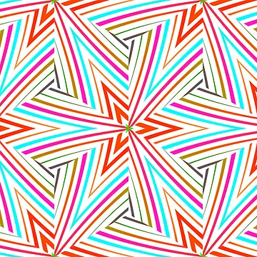 Artwork thumbnail, Colorful Abstract Triangular Pattern by Genie-0750