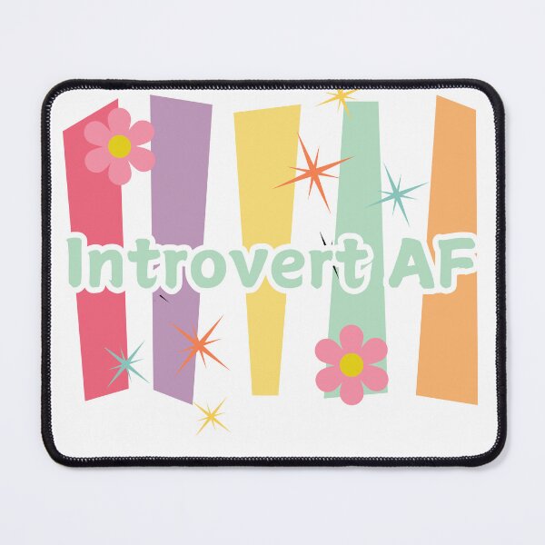 Item preview, Introvert AF - Retro Aesthetic T-Shirt designed and sold by JCRockDesign.