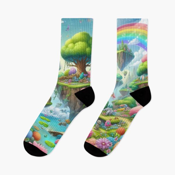 Item preview, Floral Rainbow Fairy Wonderland, Mythological Rainbow Forest designed and sold by WyckedLynn.