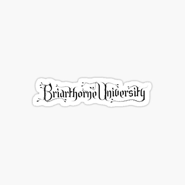 BriarthorneUni Text Logo Sticker