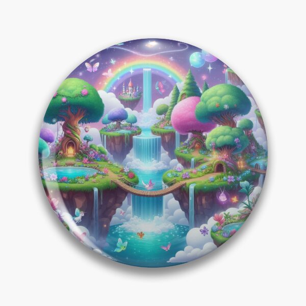 Item preview, Sky Castle Fairy treehouse Wonderland, Mythological Rainbow Forest designed and sold by WyckedLynn.