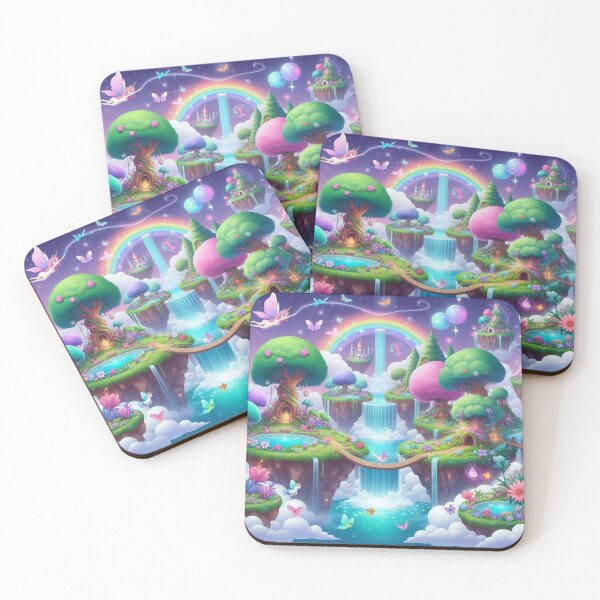 Item preview, Sky Castle Fairy treehouse Wonderland, Mythological Rainbow Forest designed and sold by WyckedLynn.