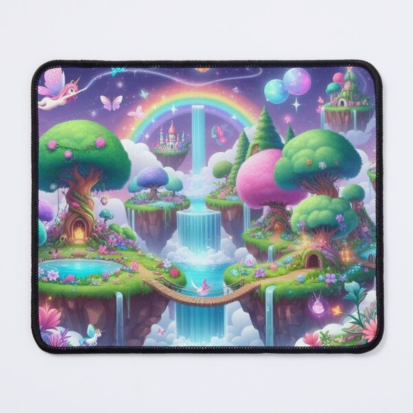 Item preview, Sky Castle Fairy treehouse Wonderland, Mythological Rainbow Forest designed and sold by WyckedLynn.