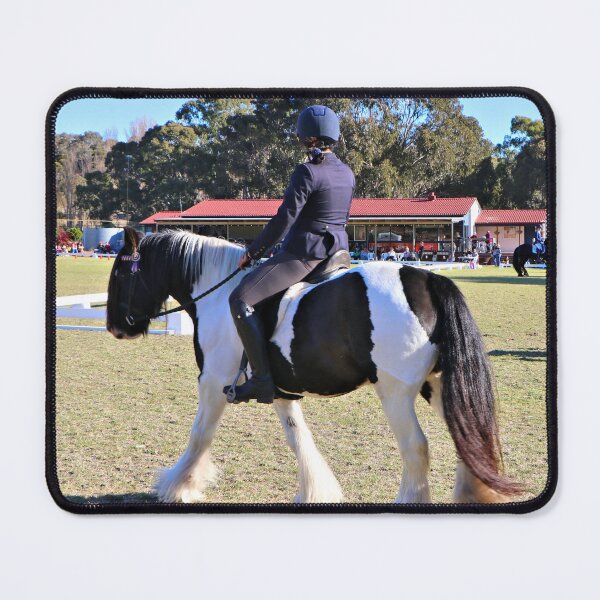 Item preview, Young Clydesdale rider about to enter the arena designed and sold by FranWest.