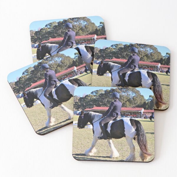 Item preview, Young Clydesdale rider about to enter the arena designed and sold by FranWest.