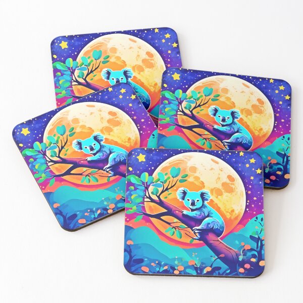 Item preview, Vibrant Koala Moon designed and sold by Health And Fitness Posts e-Store.