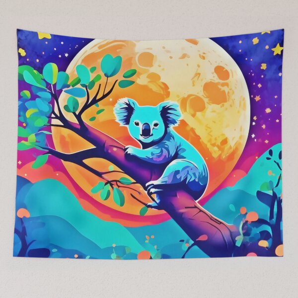 Item preview, Vibrant Koala Moon designed and sold by Health And Fitness Posts e-Store.