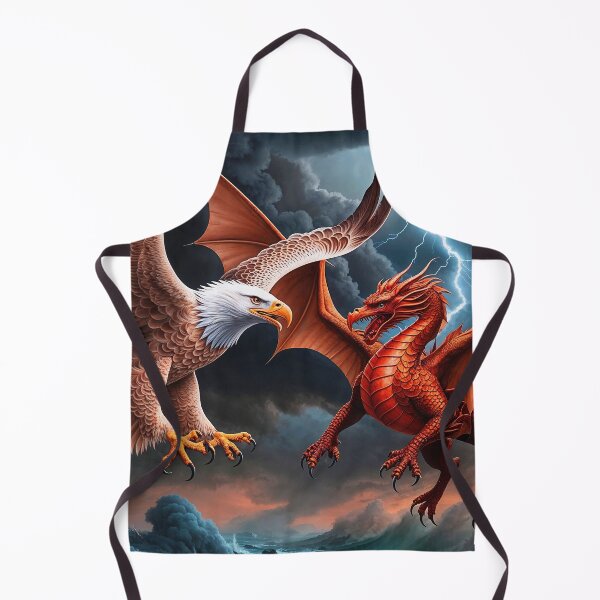 Item preview, Welsh Dragon and Eagle Battling designed and sold by Skye Ryan-Evans.