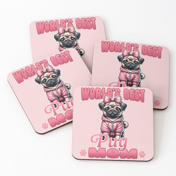 Item preview, World's Best Pug Mom T-Shirt - Cute Pug Gift for Dog Lovers designed and sold by Victor Shadehorn.