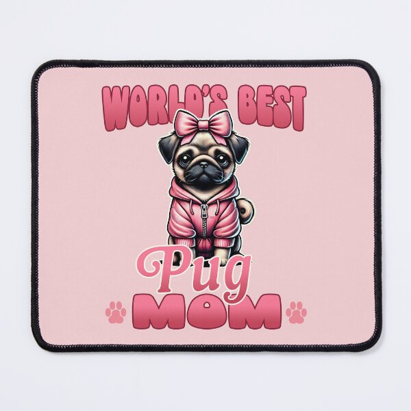 Item preview, World's Best Pug Mom T-Shirt - Cute Pug Gift for Dog Lovers designed and sold by Victor Shadehorn.