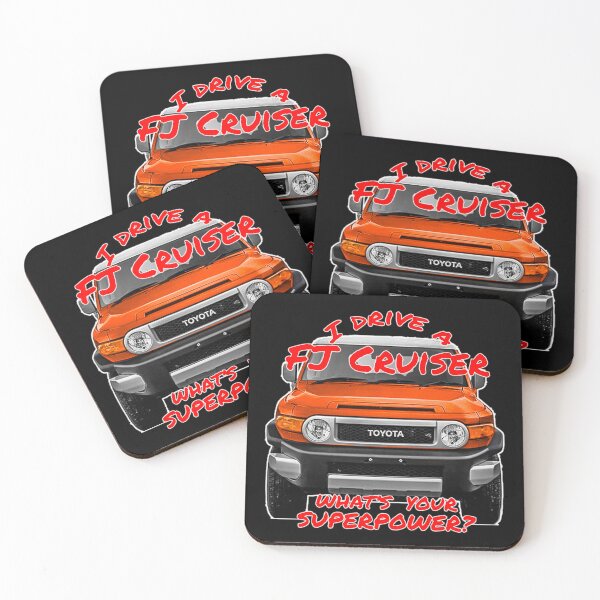 Item preview, I Drive a Magma Orange FJ Cruiser - Whats your SuperPower? designed and sold by Michael van der Hoorn.