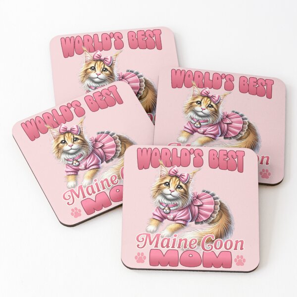 Item preview, World's Best Maine Coon Mom – Cute Cat Lover Gift designed and sold by Victor Shadehorn.