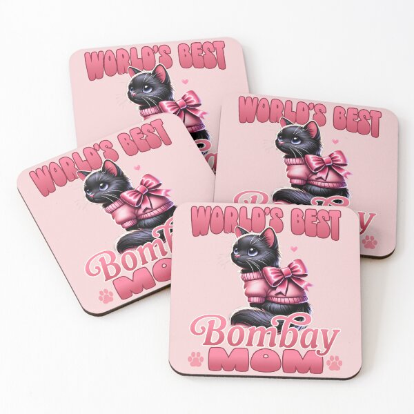 Item preview, World's Best Bombay Mom – Cute Black Cat Lover Gift designed and sold by Victor Shadehorn.