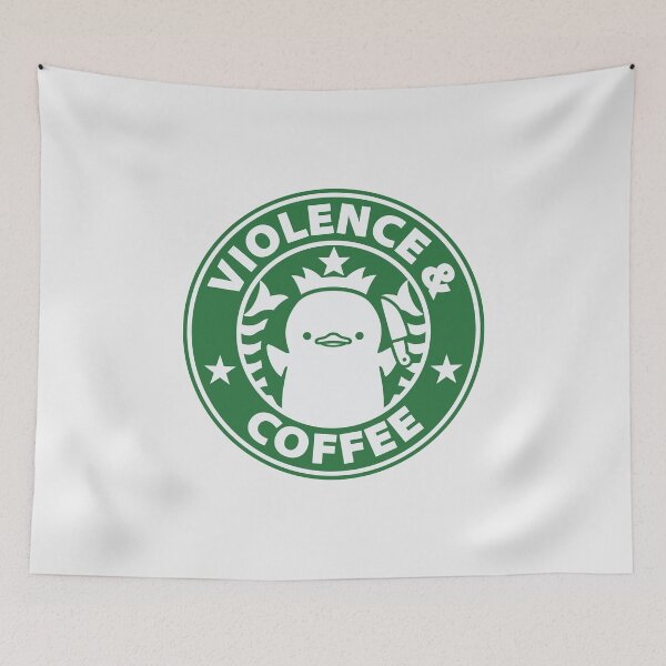 Item preview, Coffee and Violence Green Coffeshop by Tobe Fonseca designed and sold by Tobe Fonseca®.