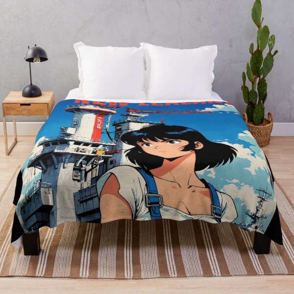 Item preview, New Zealand Retro Anime Girl 80s Vintage Travel designed and sold by Retro-Anime9.
