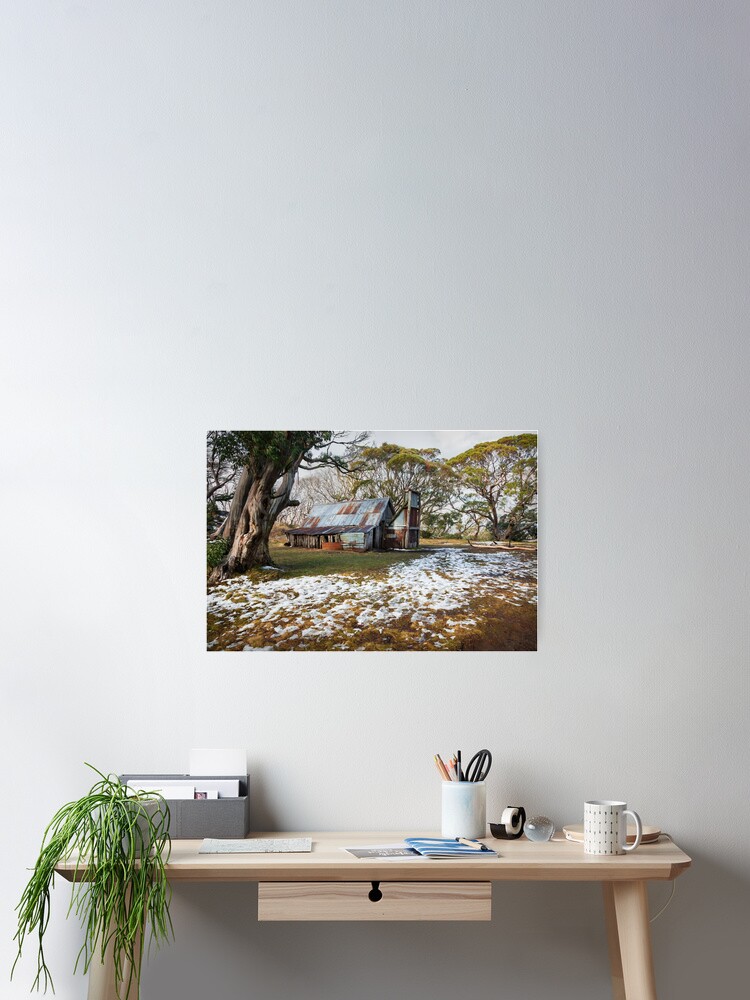 Thumbnail 2 of 3, Poster, Wallace Hut, Falls Creek, Australia designed and sold by Chockstone.