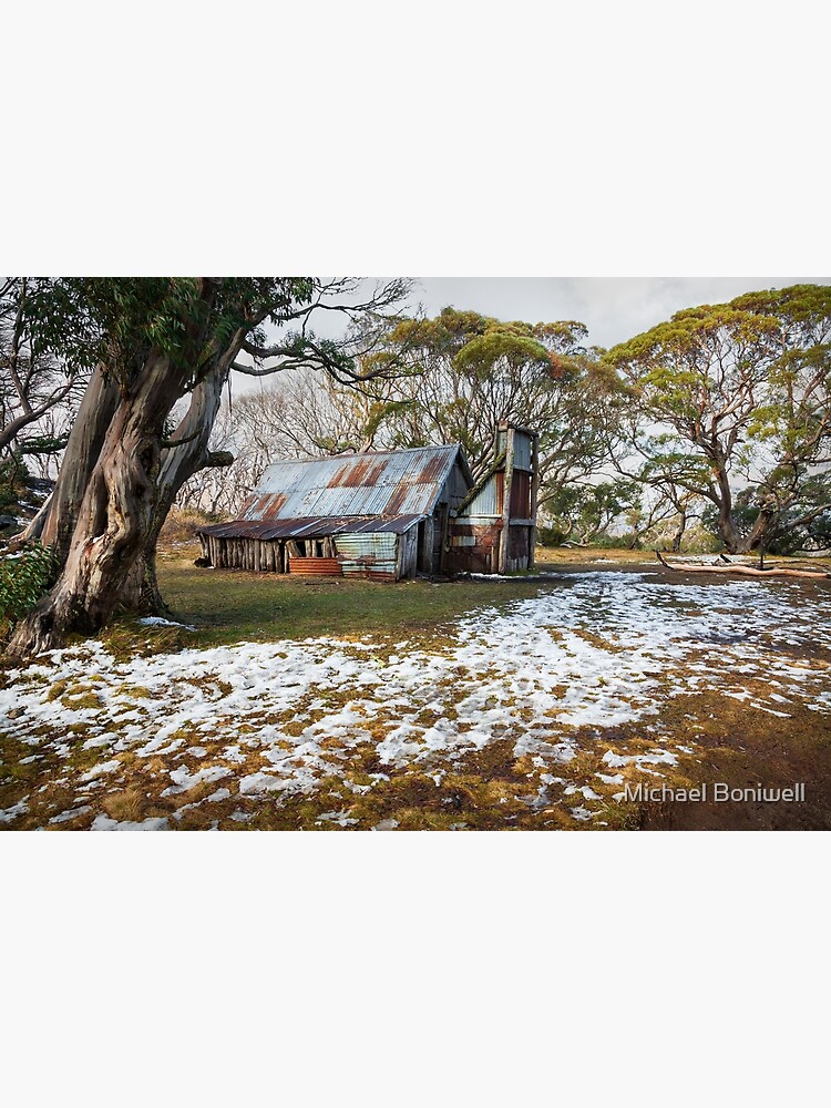 Thumbnail 3 of 3, Poster, Wallace Hut, Falls Creek, Australia designed and sold by Chockstone.
