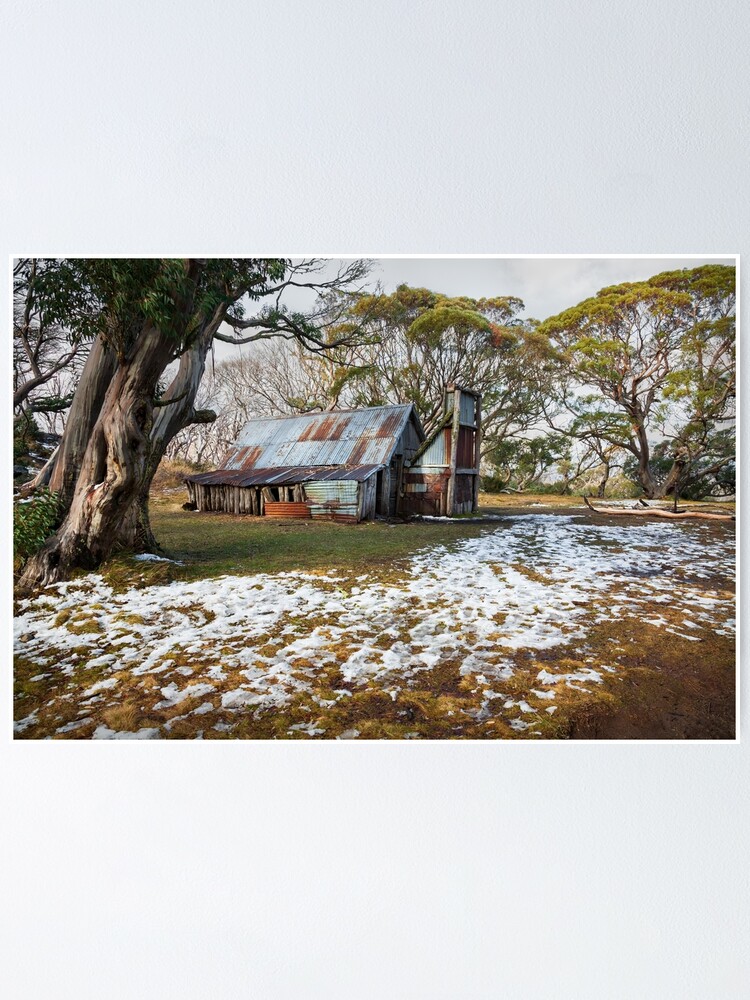 Thumbnail 1 of 3, Poster, Wallace Hut, Falls Creek, Australia designed and sold by Chockstone.