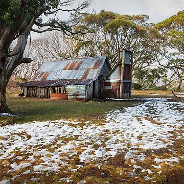 Artwork thumbnail, Wallace Hut, Falls Creek, Australia by Michael Boniwell
