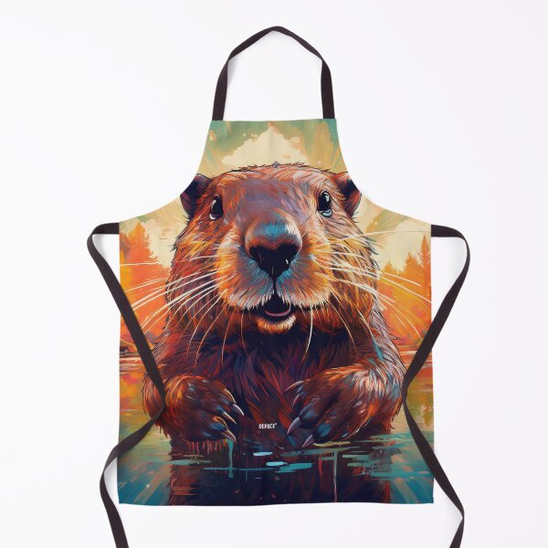 Item preview, Print of giant beaver in river - dePace' designed and sold by mrpropcake.