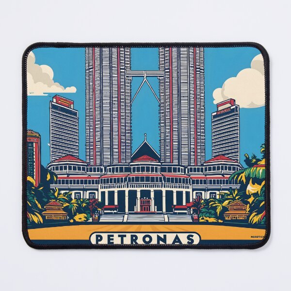 Item preview, Petronas Twin Towers Malaysia Vintage Travel Tourism designed and sold by TravelersGems.