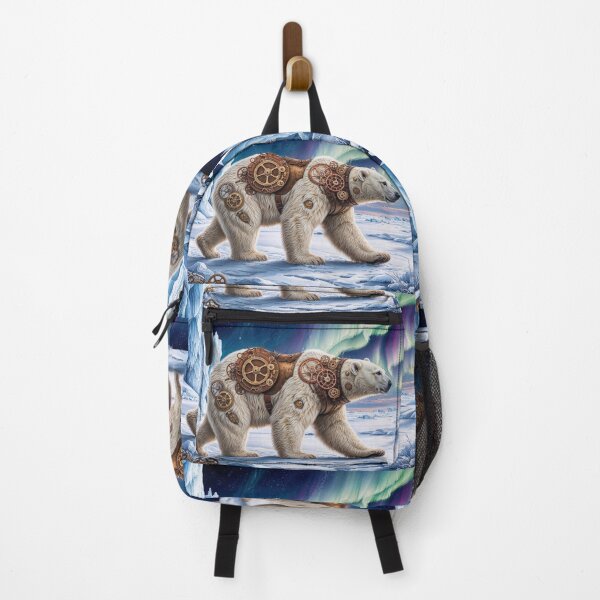 Item preview, Steampunk Polar Bear and Aurora Art designed and sold by Skye Ryan-Evans.