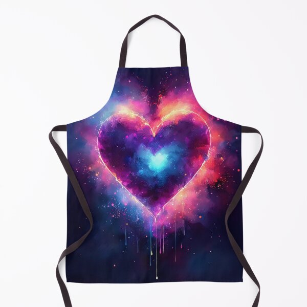 Item preview, A large neon heart with vibrant colors on a dark background designed and sold by homydesign.