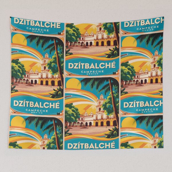 Artikelvorschau, Dzitbalche Campeche Mexiko Mexiko Vintage Reisetourismus entworfen und verkauft von TravelersGems.