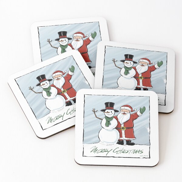 Item preview, Merry Christmas from Frosty and Santa designed and sold by Mike Lindsay.