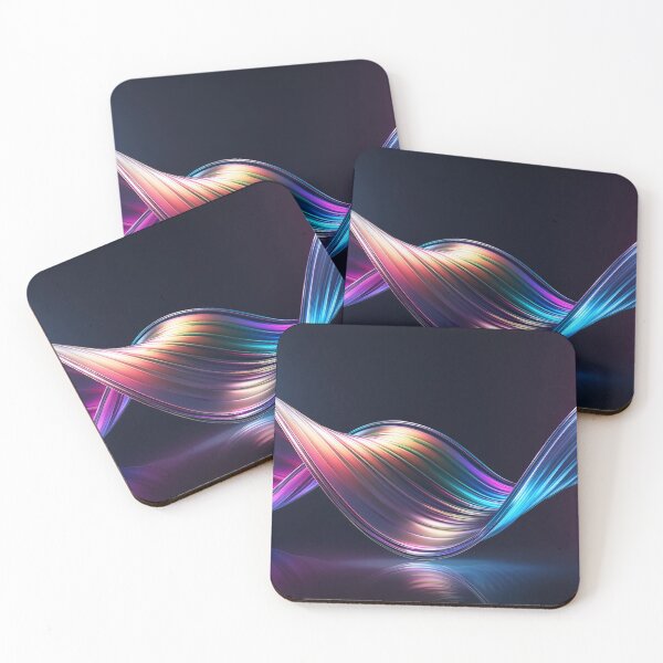 Item preview, An iridescent ribbon of light twists and turns through space, shimmering with vibrant hues designed and sold by homydesign.