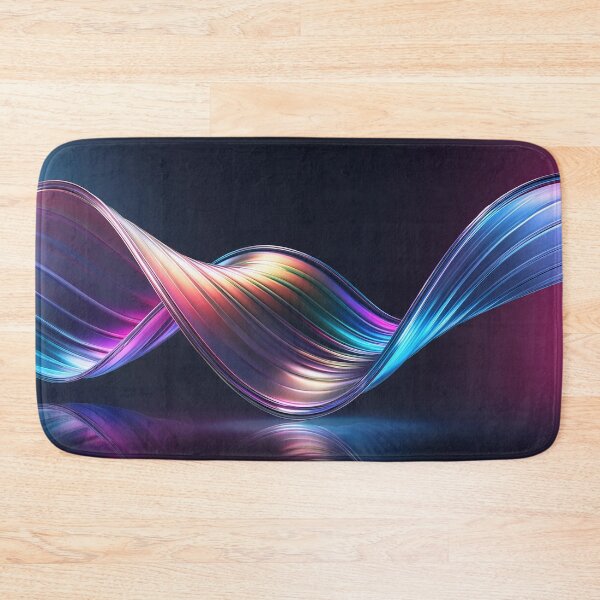 Item preview, An iridescent ribbon of light twists and turns through space, shimmering with vibrant hues designed and sold by homydesign.