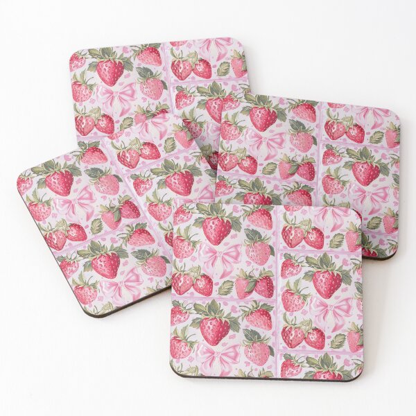 Item preview, Cute Cottagecore Strawberry Pattern  designed and sold by cottagecorococo.