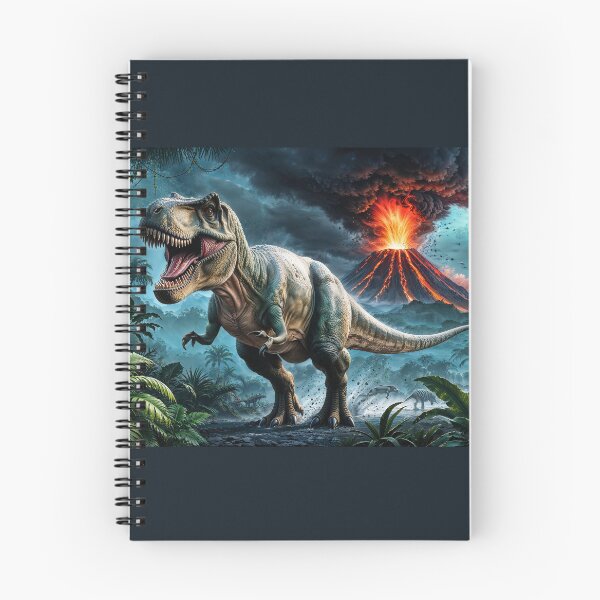 Item preview, T-Rex Escaping a Volcanic Eruption designed and sold by Skye Ryan-Evans.