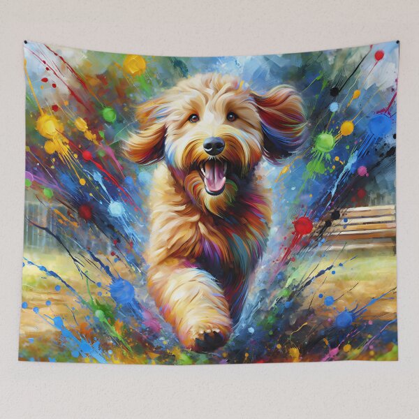 Item preview, Australian Labradoodle Dog Acrylic Print Pet Portrait Pet Lovers designed and sold by Puppy Puzzles Plus.
