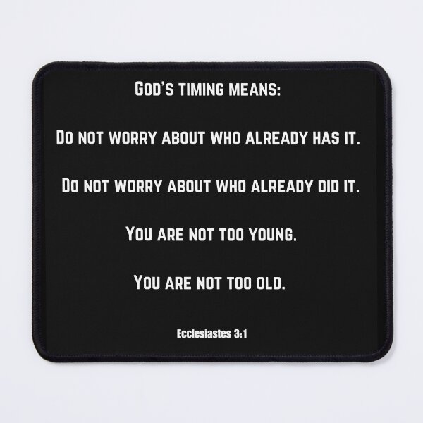 Item preview, God's timing designed and sold by ByJireh22.
