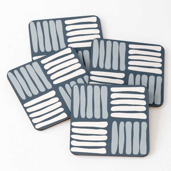Item preview, Blue, White and Navy Criss Cross Pattern designed and sold by madewithlaura.