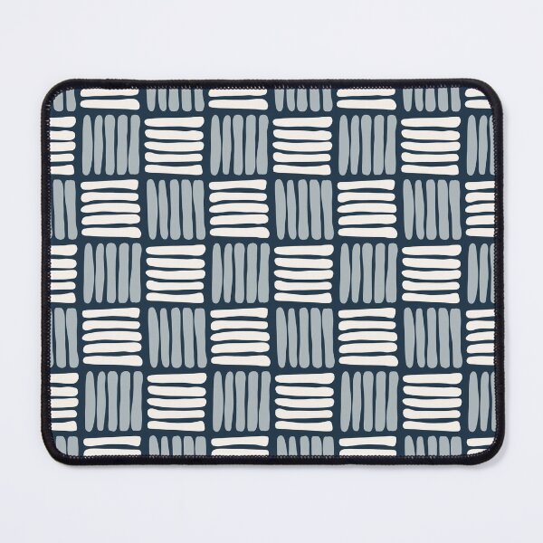 Item preview, Blue, White and Navy Criss Cross Pattern designed and sold by madewithlaura.