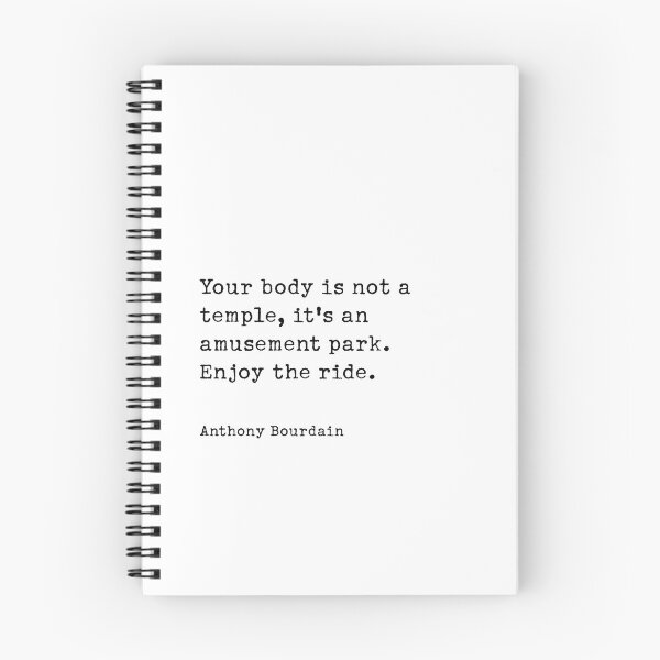 Item preview, Your body is not a temple - Anthony Bourdain Quote designed and sold by corbrand.